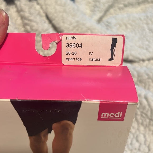 Mediven 39604 compression stocking 20-30mmHg natural full panty open toe IV - Picture 2 of 6